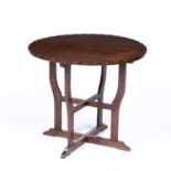 Cotswold School oak circular topped table, unmarked, 61cm x 32cmCondition report: Overall ok with