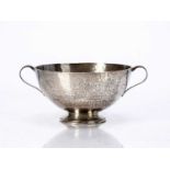 Alan Vernon Knight (1911-1995) Silver twin handled cup or vessel, bearing marks for Alan Knight (