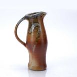 Lisa Hammond (b.1956) at Maze Hill Pottery soda glazed tall jug, impressed pottery seal mark to