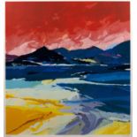 Donald Hamilton Fraser (1929-2009) 'Beach at Gruinard', screenprint, numbered 12/195, signed in