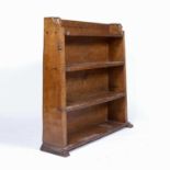 Thomas 'Gnomeman' Whittaker of Littlebeck Oak bookcase, with two carved monk`s head terminals,