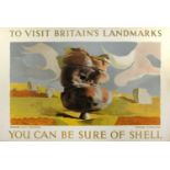Graham Sutherland (1903-1980) 'You can be sure of Shell' lithograph, advertising poster, depicting