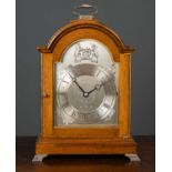 A Garrard limited edition Silver Jubilee table or bracket clock by F.W.Elliot Ltd, the silver face