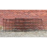 A set of five 6' Estate cast iron fencing panels 182cm wide x 3cm deep x 107cm high together with