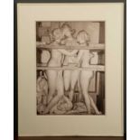 Karl Lagerfeld, The Three Graces by Antonio Canova, photograph, framed and glazed, 26cm x 36cm Ex-