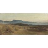 Giovanni Costa (1826-1903) Dawn – Study of the Awakening of Nature, signed, oils, 24 x 53cm
