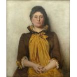 Hubert von Herkomer (1849-1914) Portrait of Josephine Dockar-Drysdale​, signed with monogram,