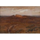 Sir William Blake Richmond (1842-1921) Moor Near Poole, oil on board, 17 x 24cm Provenance: With