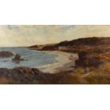 Colin Hunter (1841-1904) The Coast of Devon, signed and dated 1891, oil on canvas, 44 x 82cm