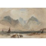 William Daniell (1769-1837) Arran, watercolour, 15 x 22cm Prov. Sothebys 30/11/2000 Lot 289