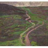 Marjorie Sherlock (1897-1973) Devon landscape, signed and dated 1916, oil on canvas, 70 x 75cm