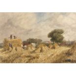 Circle of David Cox (1783-1859) Haymaking, bears signature and date 1845, watercolour, 46 x 65cm