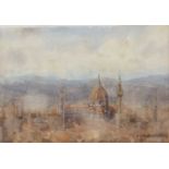 Alison Musker (20th century) View of Florence, signed, watercolour, 22 x 31cm; and one further by