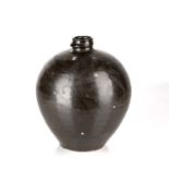 Cizhou Henan ware bottle vase Chinese, 12th/13th Century with traces of leaf scrolls visible to