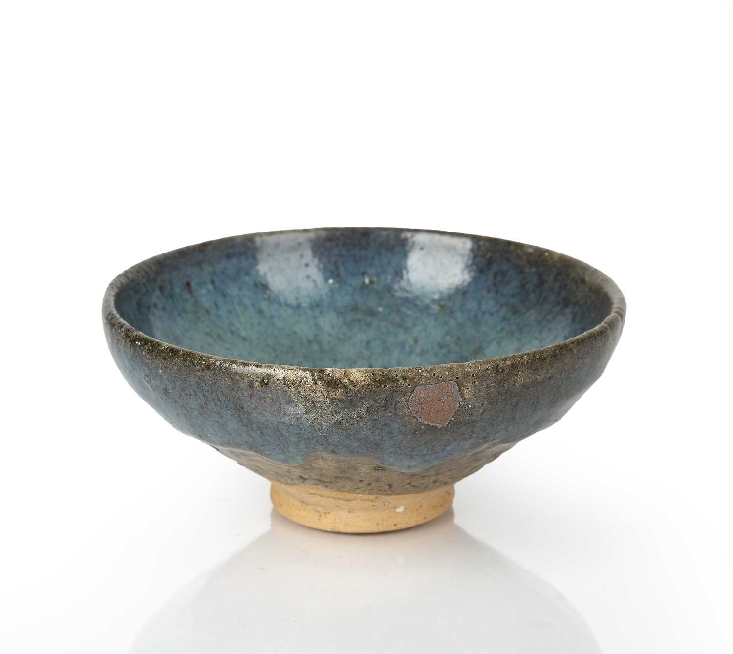 Shiwan style bowl Chinese, 17th/18th Century decorated with a robin's egg glaze all over, of a