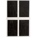 Eric Gill (1882-1940) Two pairs of female nudes from Eric Gill, Twenty-Five Nudes, London: J. M.