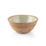 Richard Batterham (1936-2021) Bowl green ash glaze interior 18cm diameter.Appears in good