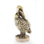 Rosemarie Cooke (b.1966) Model pelican signed 33cm high.No obvious damage or restoration