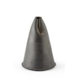 Dan Kelly (b.1953) Conical vessel black glaze with bronze highlight 22cm high.