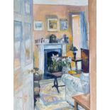 Carolyne Moran (Contemporary) Interior signed (lower right) gouache 55 x 42cm.