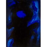 Terence Donovan (1936-1996) Blue and Black, 1991 signed and dated (to reverse) acrylic on canvas