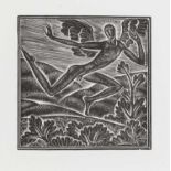 Eric Gill (1882-1940) Fuge Dilecti, 1934 wood engraving 10 x 10cm. Provenance: Goldmark Gallery.
