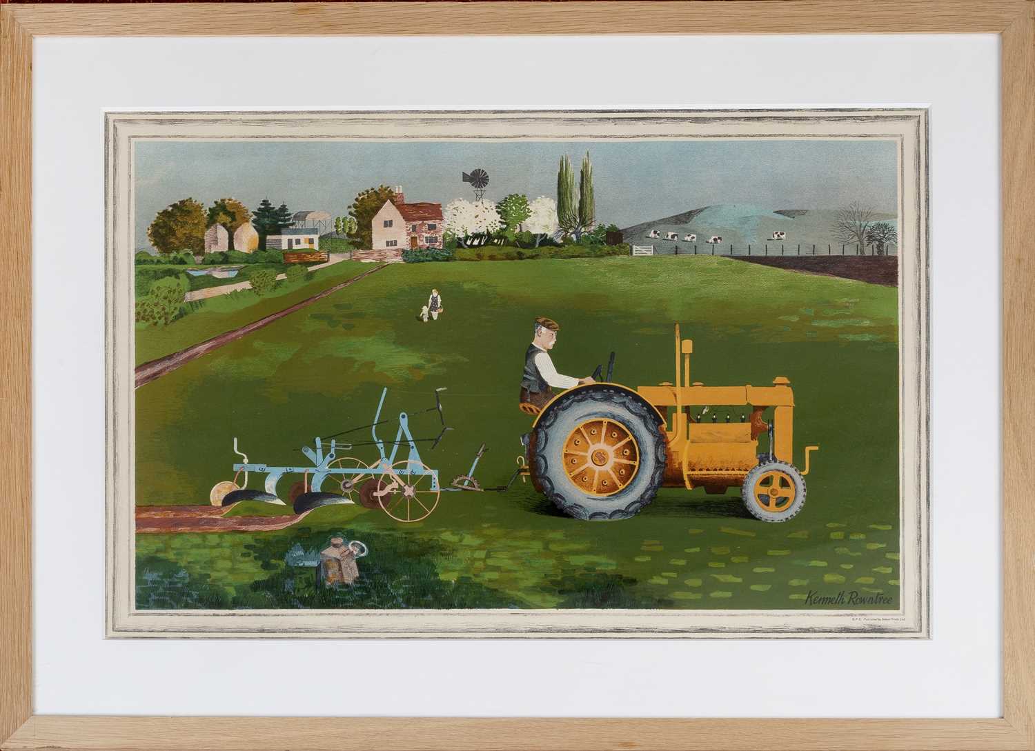 Kenneth Rowntree (1915-1997) Tractor lithograph printed by Baynard Press for the School Print - Image 2 of 3