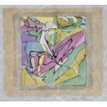 Jacques Villon (1875-1963) Pink and Green Composition signed in pencil (lower right) lithograph 34 x