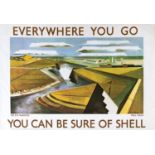 Paul Nash (1889-1946) Everywhere you go, you can be sure of Shell, 1961 reprint off-set lithograph