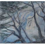 Lucy Dynevor (b.1934) Trees above the Sea Villa Ligeia, 1987 and 1999 signed with initials and dated