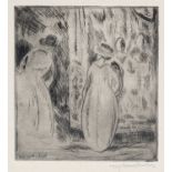 Horace Brodzky (1885-1969) Shop Window signed in pencil (lower right) etching 24 x 21cm, unframed.