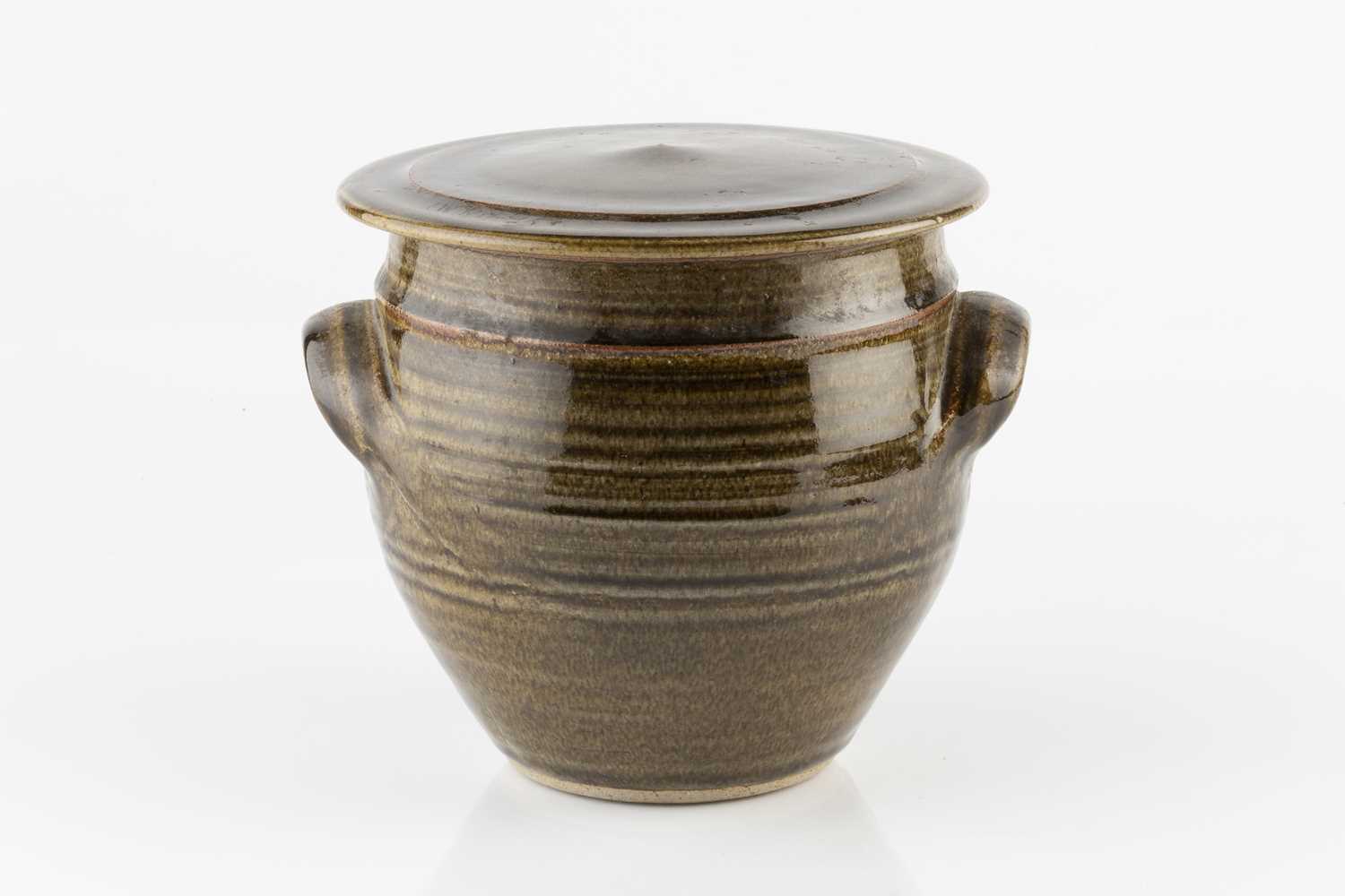 Gwyn Hanssen Pigott (1935-2013) Lidded jar, circa 1970 stoneware impressed potter's seal 17.5cm - Image 2 of 3