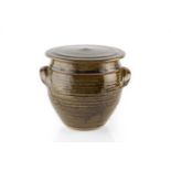 Gwyn Hanssen Pigott (1935-2013) Lidded jar, circa 1970 stoneware impressed potter's seal 17.5cm