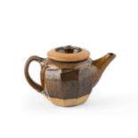 Richard Batterham (1936-2021) Teapot tenmoku 11cm high.no signs of damage or restoration. There