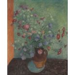 Jean Young (1914-1995) Jug of Flowers signed (upper right) oil on canvas 55 x 45cm.Appears in good