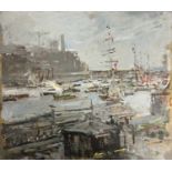 Thomas Coates (b.1941) Thames Diamond Jubilee Pageant, 3 June 2012 signed with initials (lower
