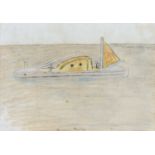 Bryan Pearce (1926-2006) Trawler signed in pencil (lower) pencil and pastels 23 x 31cm.