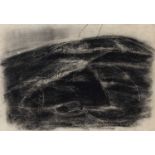 Tony O'Malley (1913-2003) Irish Landscape, 1972 signed and titled (lower) charcoal 18 x 25cm.