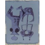 Don Jameson (20th Century) Purple Forms, in the manner of Henry Moore signed in pencil (lower right)