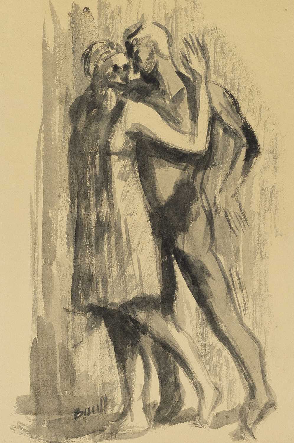 George Bissill (1896-1973) Three ballet studies each signed watercolour, ink and wash largest 34 x - Image 2 of 10