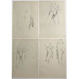 Eric Gill (1882-1940) Two pairs of male nudes from Eric Gill, First Nudes, 1951 each sheet 25 x