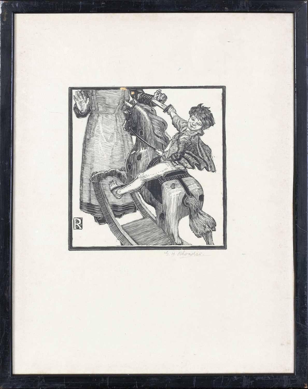 Geoffrey Hamilton Rhoades (1898-1980) The Hobby Horse, 1921 signed in pencil (in the margin), - Image 2 of 3