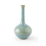 Rupert Spira (b.1960) Bottle vase light-blue glaze impressed potter's seal 25cm high.Appears in good