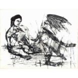 Sidney Nolan (1917-1992) Leda I, 1961 from the Leda Suite 102/125, signed and numbered in pencil (in