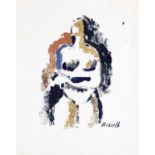 George Bissill (1896-1973) Torso signed (in the plate), inscribed to artist's label monotype 28 x