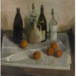 Alan Price (1926-2002) Bottles and Oranges signed (lower right) oil on board 60 x 59cm.Painting in