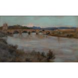 Edward Robert Hughes (1851-1914) Ponte Molle, Rome signed (lower left), titled and inscribed (to
