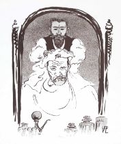 René Georges Hermann-Paul (1864-1940) Un-shampooing (self-portrait), 1893 stamped monogram
