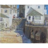 Mary Jackson (b.1936) St Ives signed (lower left) oil on canvas 41 x 51cm, unframed.