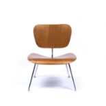 Charles and Ray Eames DCM side chair, designed in 1946 plywood on chrome frame 68cm high, 58cm